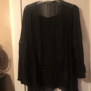 Black open cardigan never worn